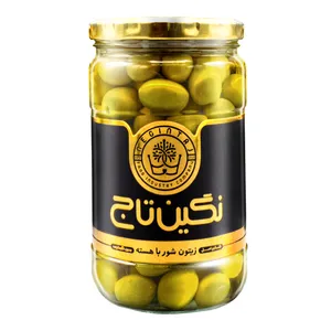 زیتون شور باهسته نگین تاج -680 گرم