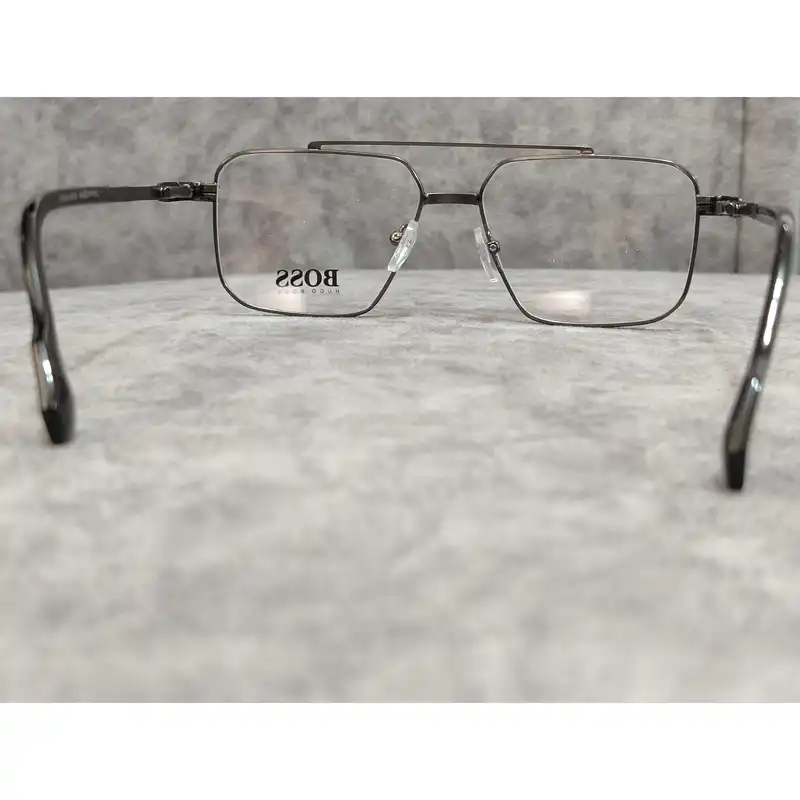 فریم عینک طبی مدل خلبانی بدنه فلزی دسته فنری کد 0383