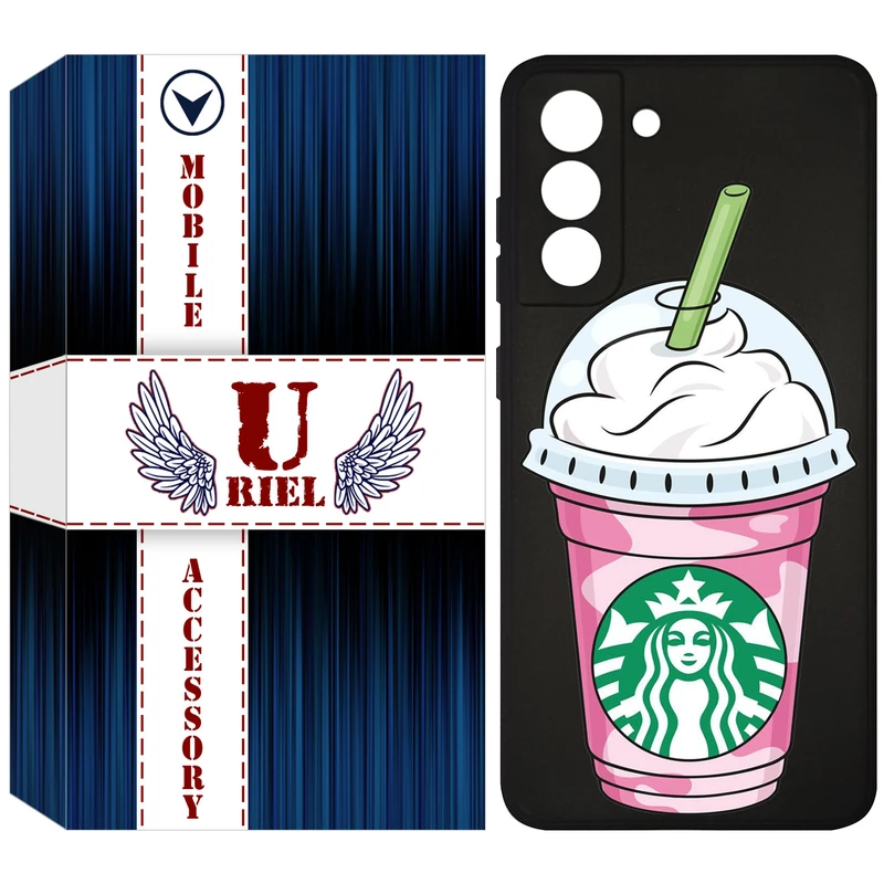 کاور یوریل مدل KSH کد 55 طرح استارباکس مناسب برای گوشی موبایل سامسونگ Galaxy S21 FE 5G