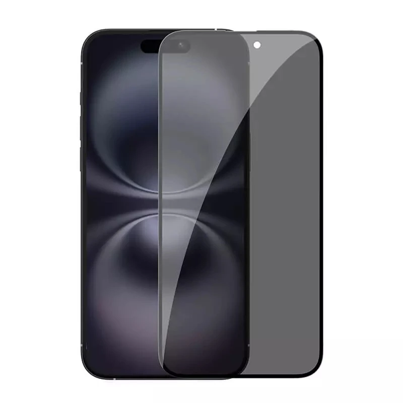 محافظ صفحه نمایش حریم شخصی کی زد دوو مدل Privacy Glass مناسب برای گوشی موبایل اپل iPhone 16/ 15/ 14 Pro