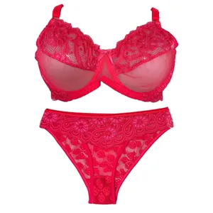 ست شورت و سوتین زنانه مدل بیوتی دانتل و تور رنگ سرخابی