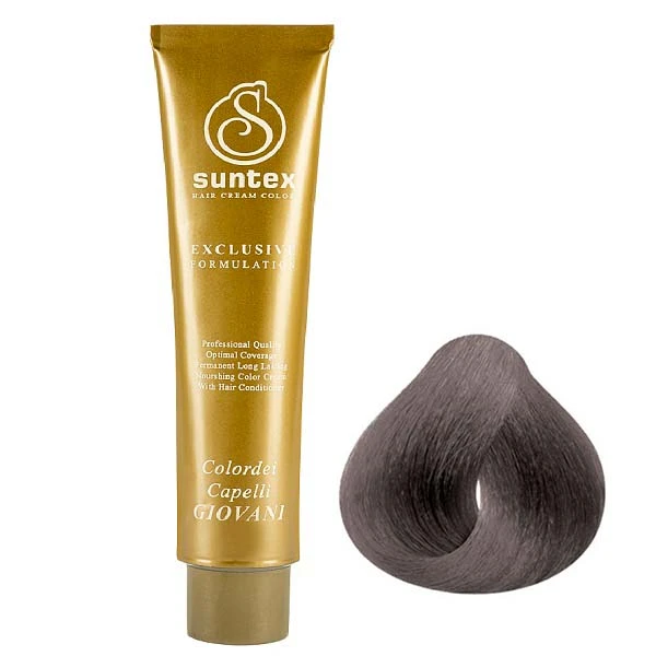 رنگ مو سانتکس شماره 5.1 مدل 2023 حجم 120 میلی لیتر رنگ قهوه ای دودی خاکستری روشن