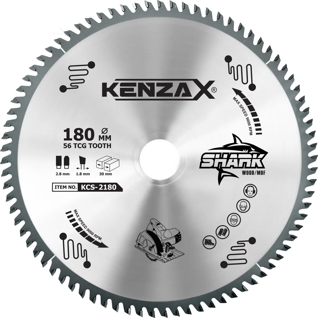 تیغ اره دیسکی کنزاکس سری SHARK مدل KCS-2180