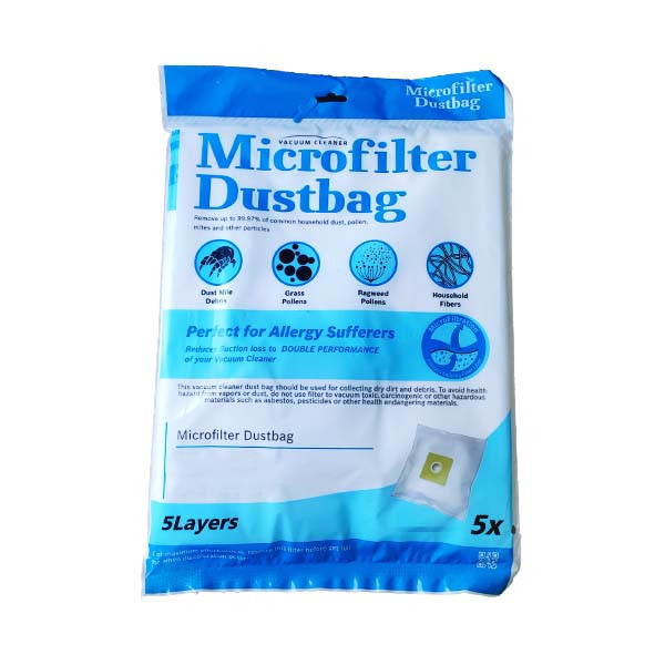 پاکت جاروبرقی مدل micro dustbag مناسب برای جاروبرقی ال جی 7000 بسته 5 عددی