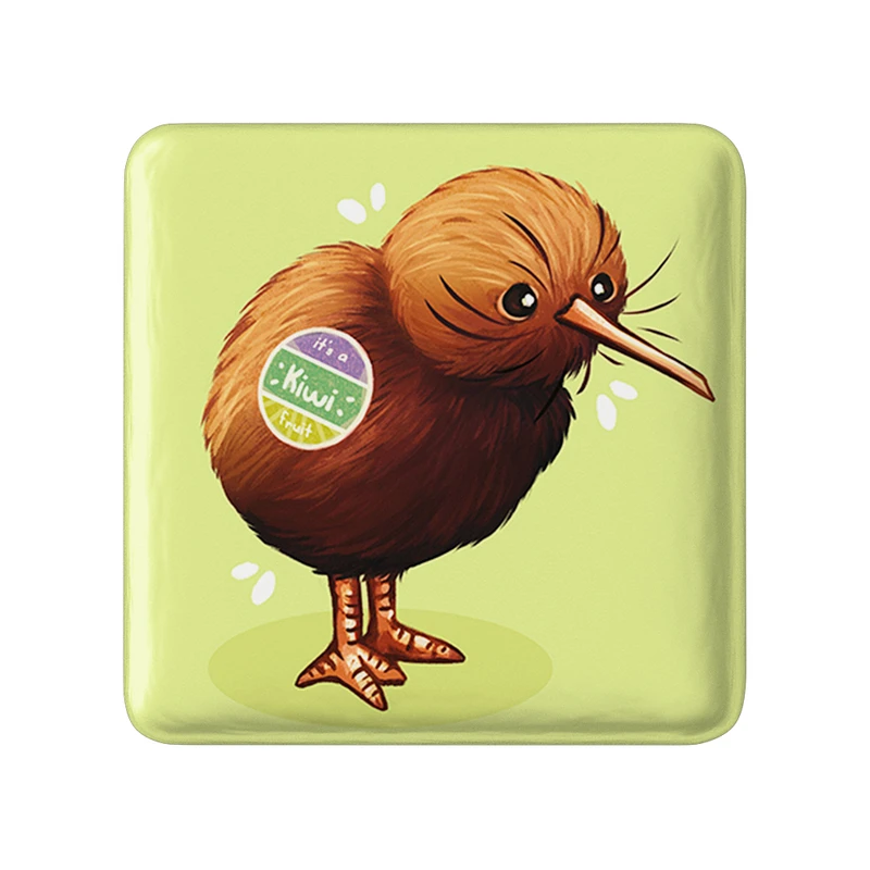 مگنت خندالو طرح کیوی حیوانات بامزه  مدل مربعی کد 21062