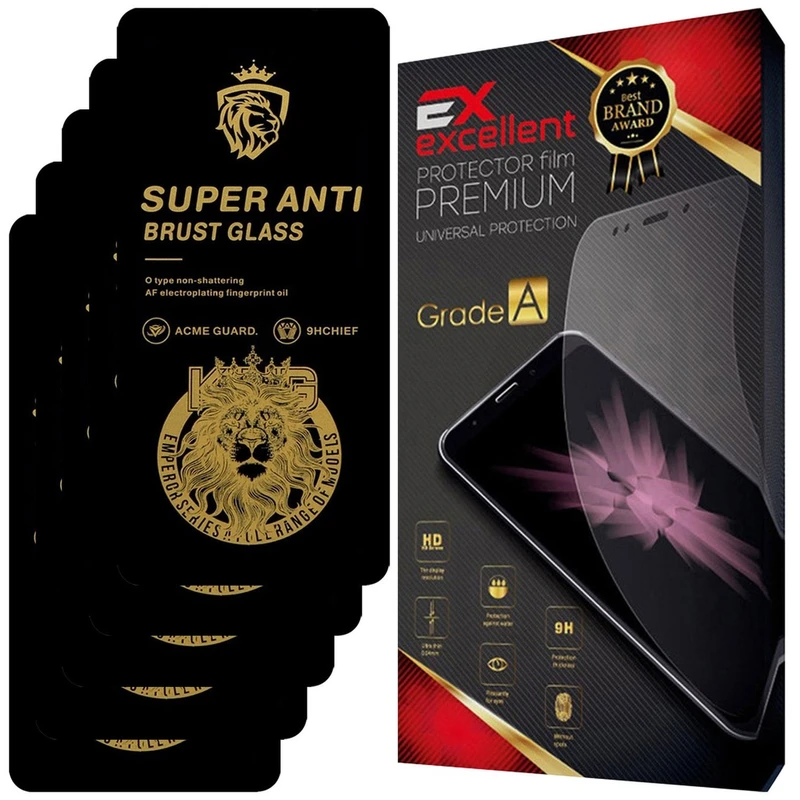 محافظ صفحه نمایش شیشه ای ایکس اکسلنت مدل XSA مناسب برای گوشی موبایل شیائومی Redmi Note 13 Pro 4G بسته پنج عددی