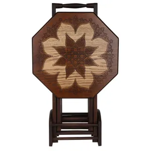 میز عسلی مدل تاشو مجموعه 4 عددی