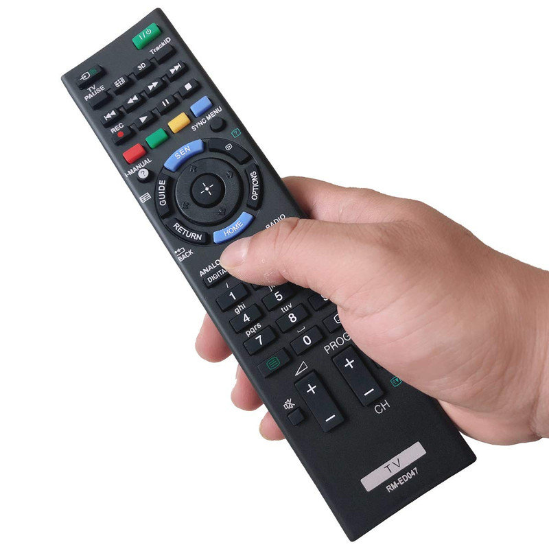 ریموت کنترل تلویزیون سونی مدل RM-ED047 به همراه باتری ریموت کنترل تلویزیون سونی مدل RM-ED047 به همراه باتری
