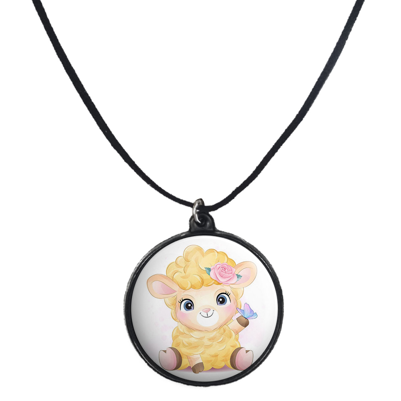 گردنبند پرمانه طرح حیوانات کیوت کد pmb.21512 مدل دو طرفه