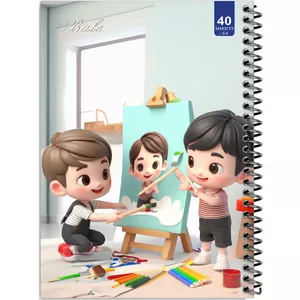 دفتر نقاشی 40 برگ انتشارات بله طرح پسرانه کد A4-K626