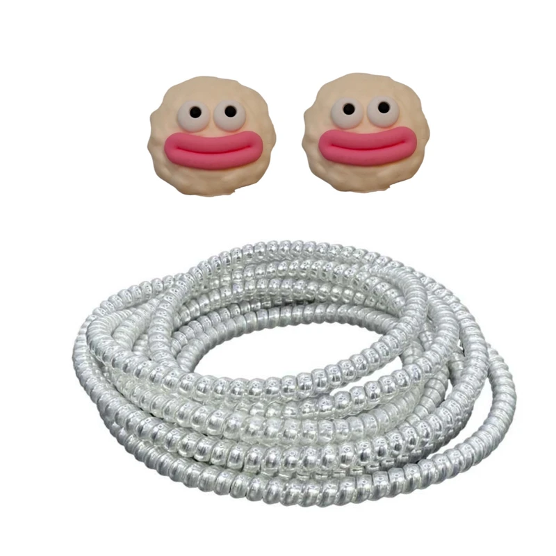 محافظ کابل شارژ و هندزفری طرح فانتزی مدل MO بسته سه عددی 