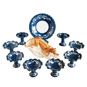 مجموعه ظروف هفت سین 10 پارچه مدل تابان