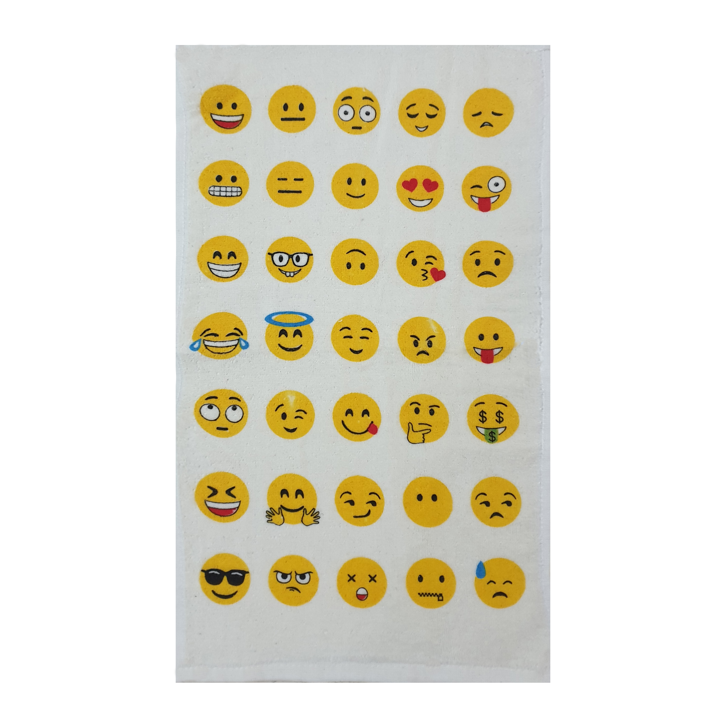  حوله دستی آکیپک مدل emoji سایز 30X50 سانتی متر
