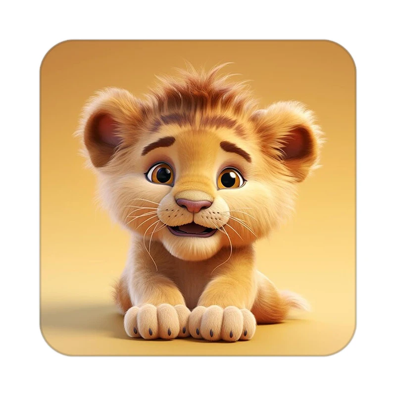 زیر لیوانی کاکتی طرح حیوانات کارتونی مدل mp27275