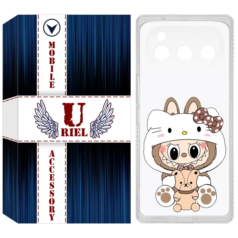 کاور یوریل مدل Clear کد 124 طرح لبوبو Labubu مناسب برای گوشی موبایل داریا Bond