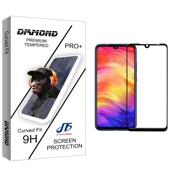 محافظ صفحه نمایش جی اف مدل Diamond glass مناسب برای گوشی موبایل شیائومی Redmi 7
