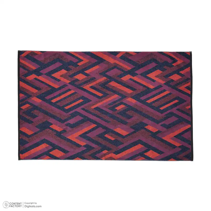 حوله حمام برق لامع طرح لوزی مدل کوبیسم سایز 160×100 سانتی متر