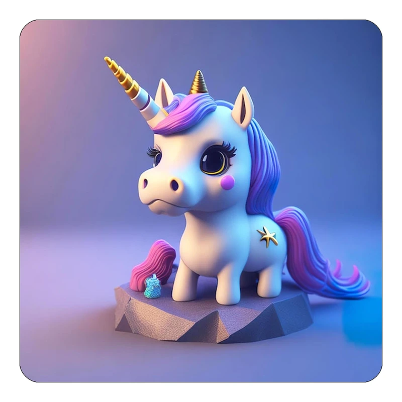 مگنت کاکتی طرح اسب تک شاخ و یونیکورن مدل mp33514