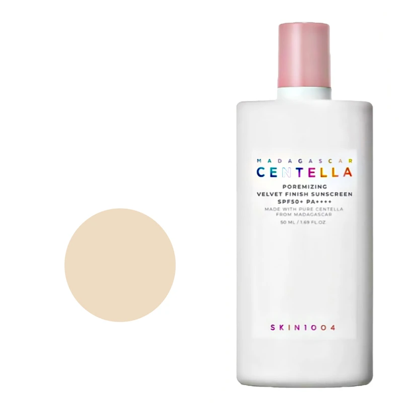 کرم ضد آفتاب رنگی صورت سانتلا SPF 50 مدل Velvet Finish محافظ در برابر اشعه آفتاب ‌مناسب برای انواع پوست حجم 50 میلی‌لیتر