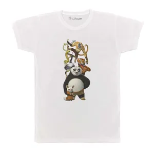 تی شرت بچگانه پرمانه طرح پاندای کونگ فو کار کد pmt.4559