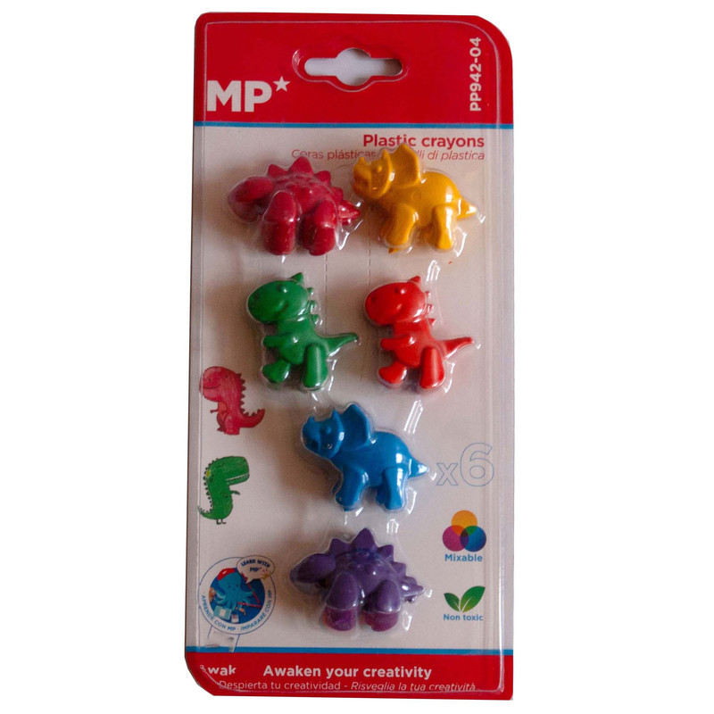 پاستل 6 رنگ ام پی مدل کرایون دایناسور