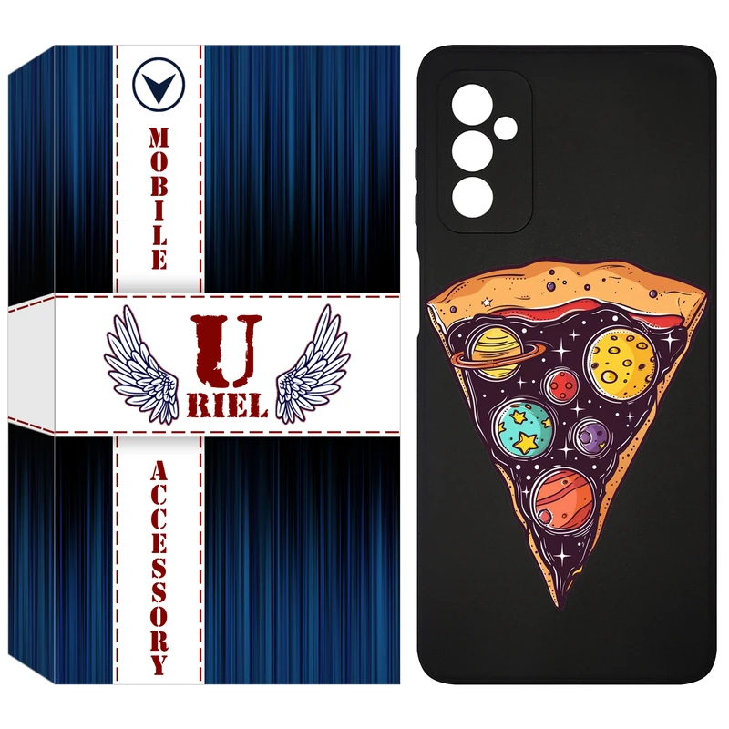 کاور یوریل مدل KSH کد 100 طرح پیتزای کهکشانی مناسب برای گوشی موبایل سامسونگ Galaxy F13 4G / M13 4G / M23