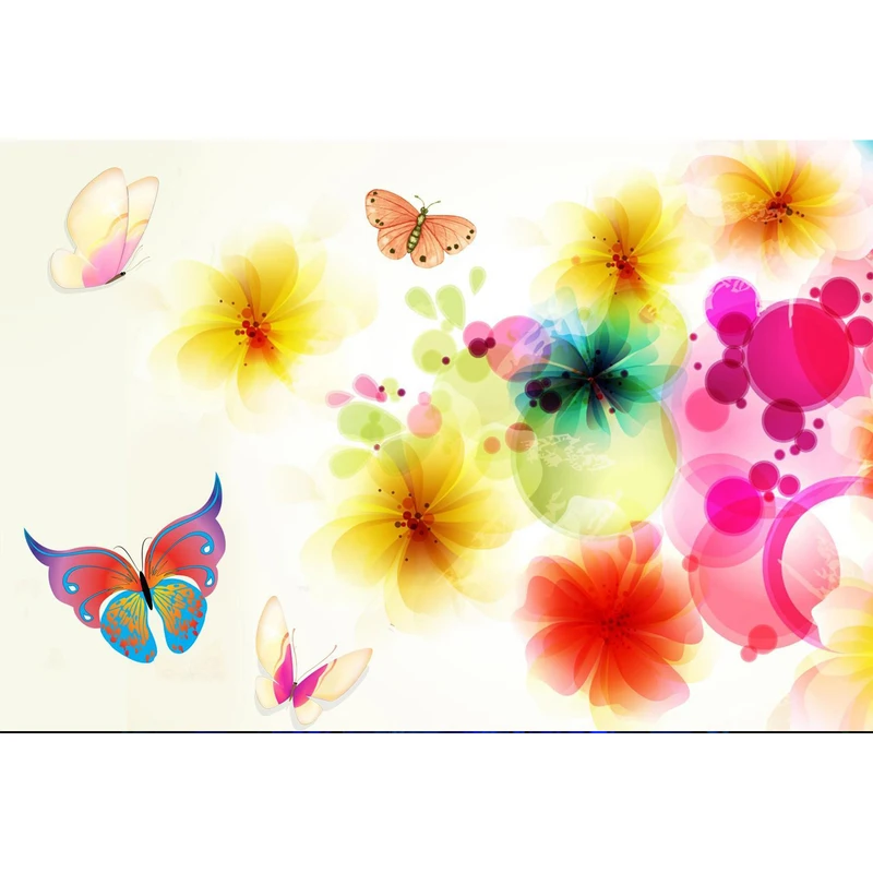 مگنت طرج نقاشی گل و پروانه مدل T1212