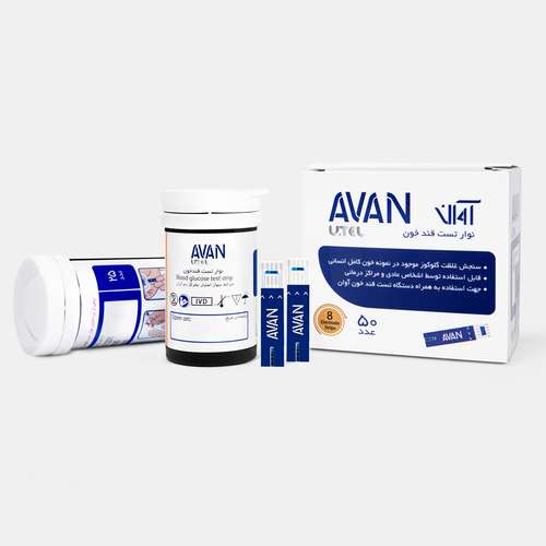 نوار تست قند خون آوان مدل AGM01 مجموعه 4 عددی