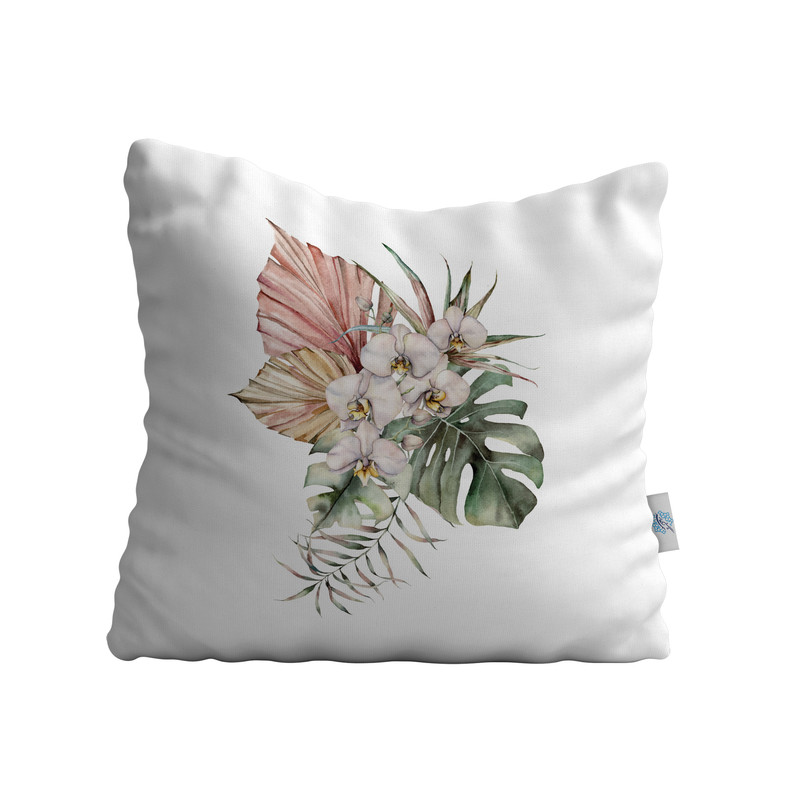 کاور کوسن شمسه نگار مدل نقاشی گل و برگ کد RW-371