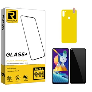 Randika Randika Privacy Ceramics Screen Protector For samsung m11 With Back Protector