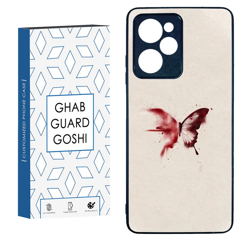 کاور قاب گارد گوشی طرح پروانه کد TPU-297 مناسب برای گوشی موبایل شیائومی  POCO X5 PRO