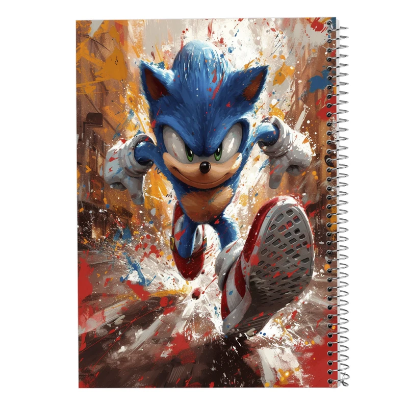 دفتر ژورنال نویسی 50 برگ مدوپد مدل نقطه ای طرح سونیک sonic کد DF13445