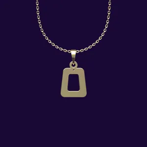 گردنبند طلا 18 عیار زنانه مدوپد مدل هندسی کد CC2-1-1067