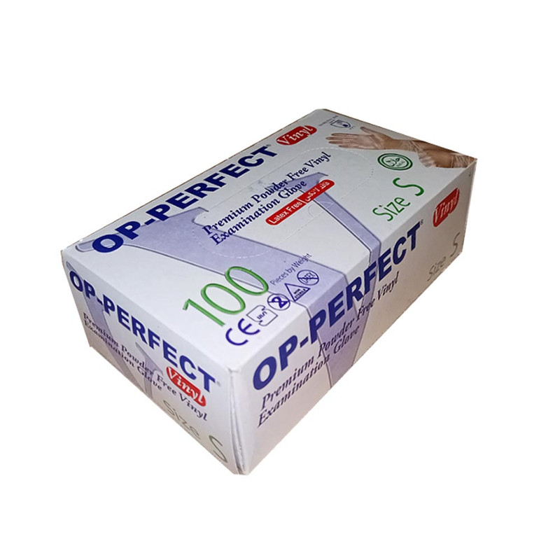 دستکش وینیل دستکش حریر مدل 01 سایز اسمال بسته 100 عددی