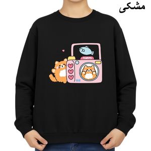 سویشرت زنانه مدل گربه عکاس