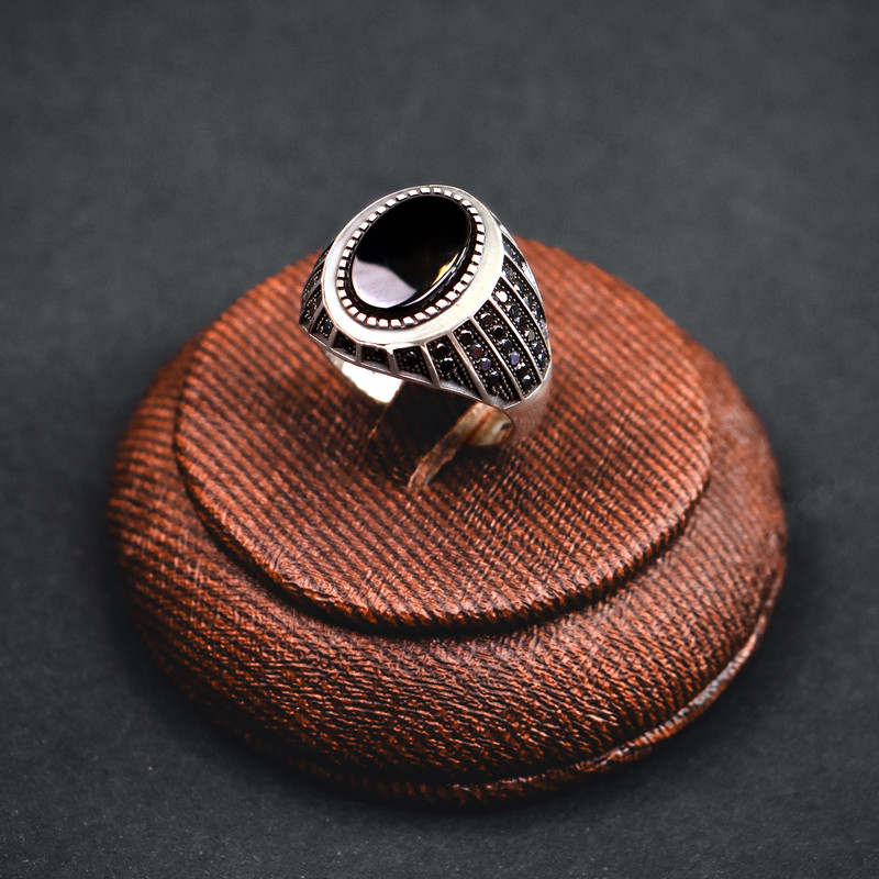 انگشتر نقره مردانه جی تی ای مدل جی نایس