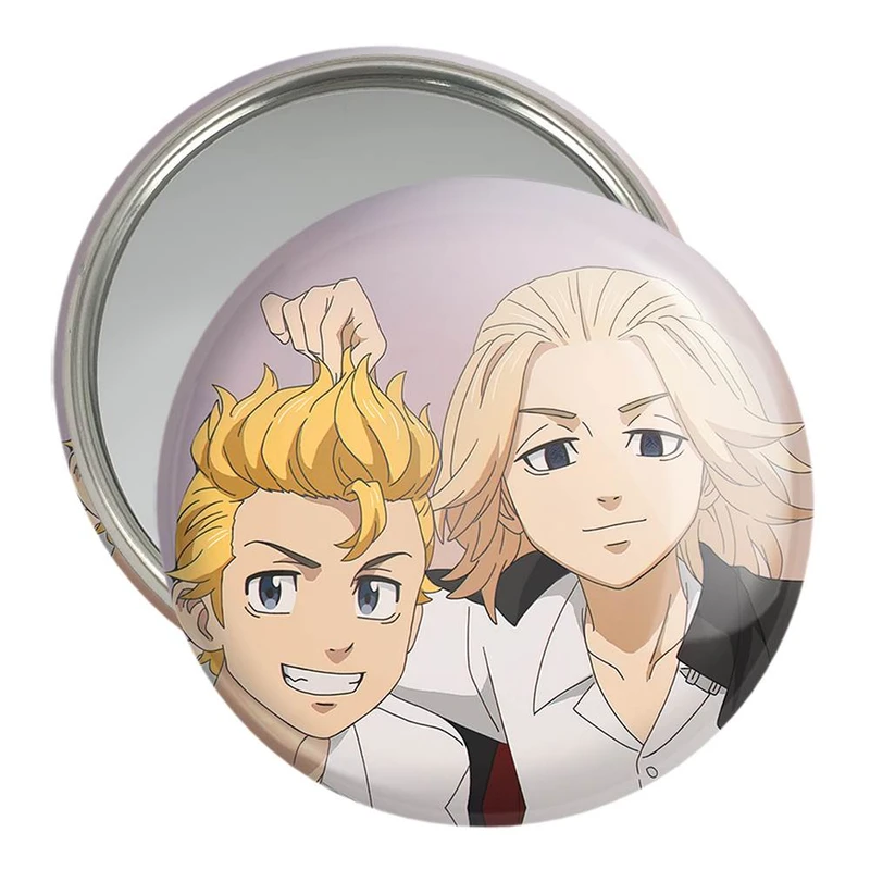 آینه جیبی خندالو مدل مایکی و تاکه میتچی و دراکن انیمه توکیو ریونجرز  کد 11172