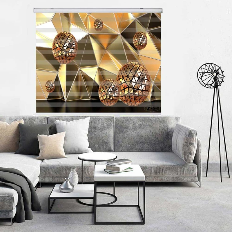 پرده زبرا زیو کد 3D1152 سایز 150x150 سانتی متر