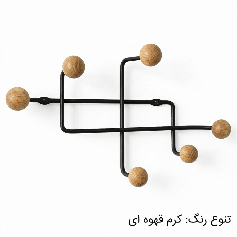 آویز لباس مدل مینیمال چوبی