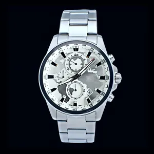 ساعت مچی عقربه‌ای کوارتز مردانه مدل سه موتور فعال کورنوگراف جهان نما کد 101