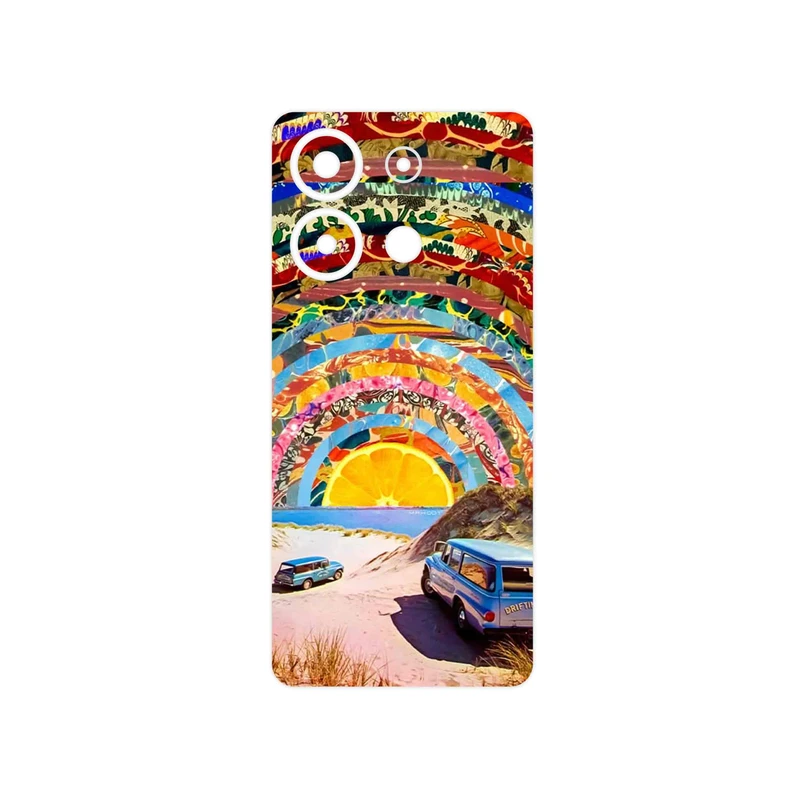 برچسب پوششی ماهوت مدل Collage of Orange Sky مناسب برای گوشی موبایل شیائومی Redmi Note 13 4G