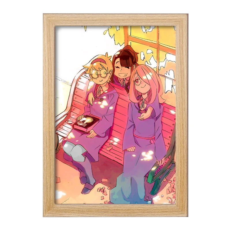 تابلو خندالو مدل سوسی و اکو و جانسون انیمه Little Witch Academia  کد 22886