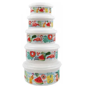 ظرف نگهدارنده طرح فلامینگو کد BH365 مجموعه 5 عددی