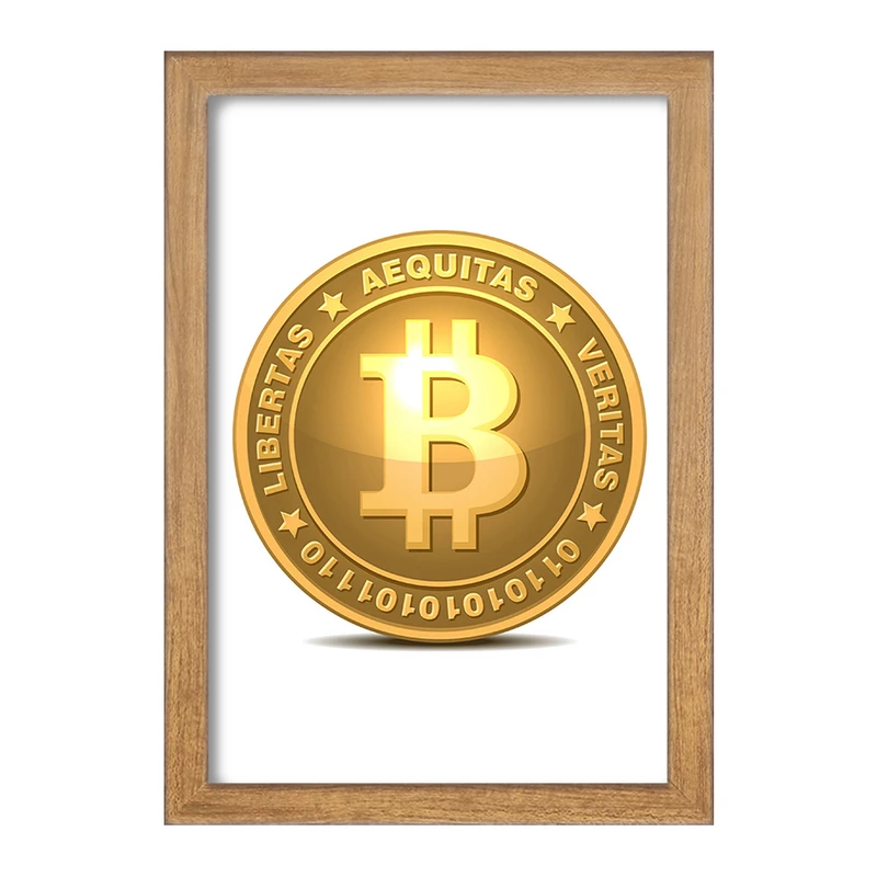 تابلو خندالو مدل ارز دیجیتال بیت کوین  کد 10865