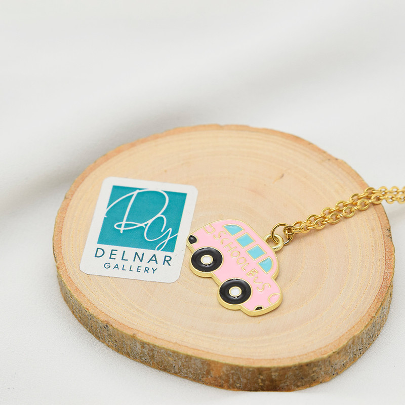 گردنبند دخترانه دلنار گالری مدل اتوبوس مدرسه گردنبند دخترانه دلنار گالری مدل اتوبوس مدرسه