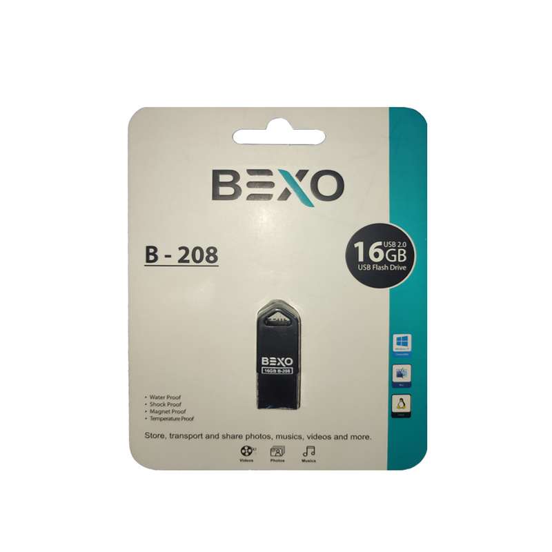 فلش مموری بکسو مدل B-208 ظرفیت 16 گیگابایت