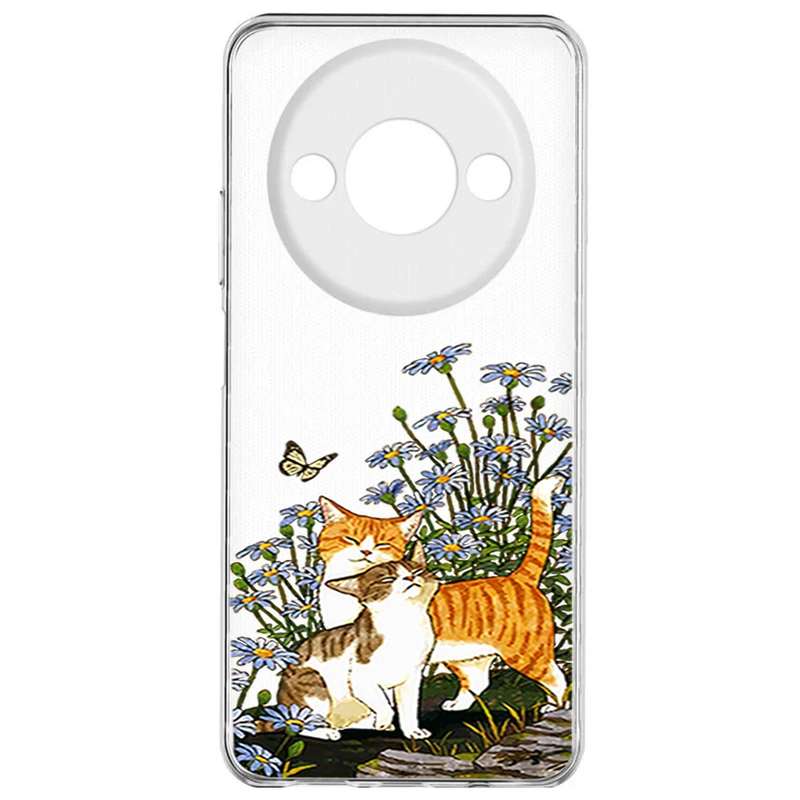 کاور طرح Cat & Butterfly مناسب برای گوشی موبایل شیائومی Redmi A3