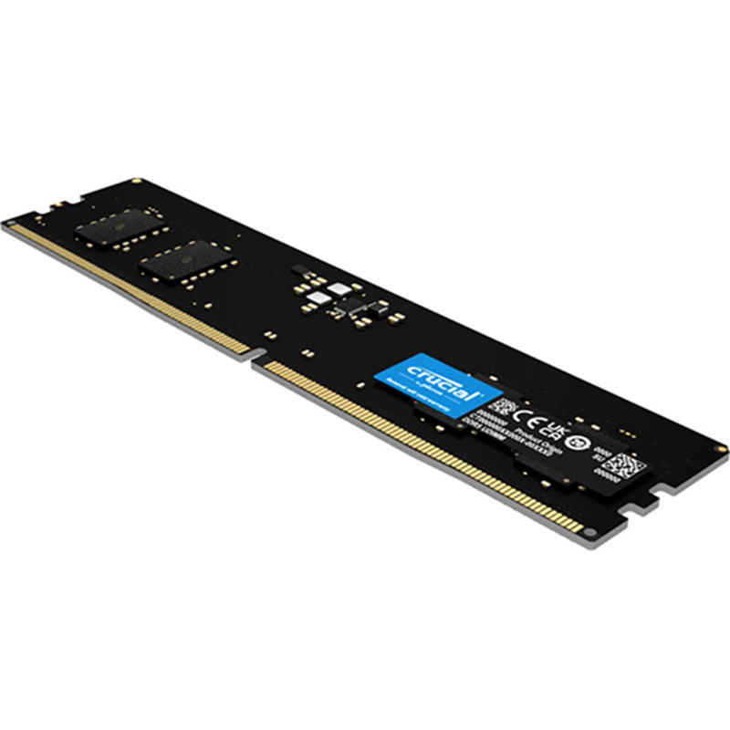 رم دسکتاپ کروشیال DDR5 UDIMM ظرفیت 8 گیگابایت مدل 5600 CL46 تک کاناله با فرکانس 5600 مگاهرتز و تایمینگ کم