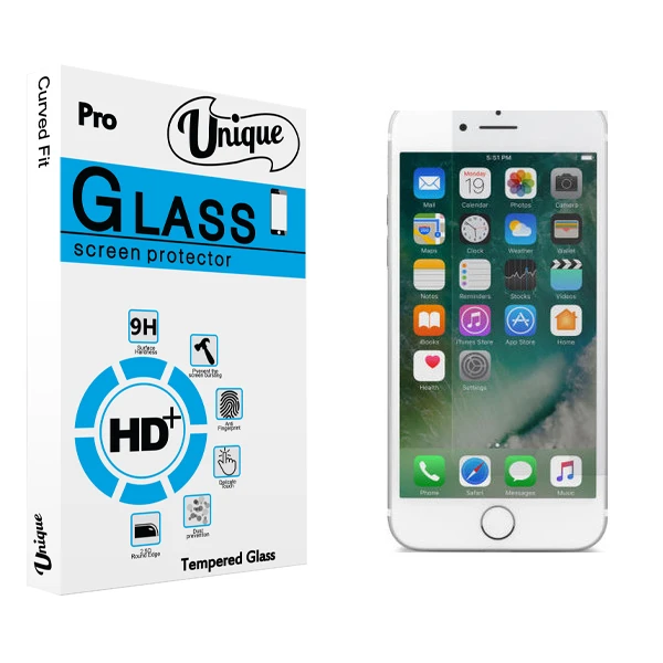 محافظ صفحه نمایش نایت يونيک مدل +Clear مناسب برای گوشی موبایل اپل IPhone 7 PLUS / 8 PLUS