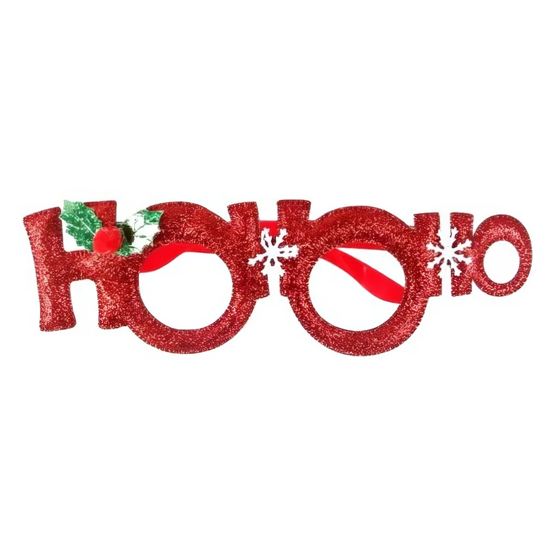 عینک مدل کریسمسی طرح HOHOHO